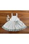 Baby Girl Linen Dress 100% Cotton Lined Breathable Natural Fabric with Bow Detail