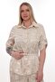 Shirt Collar and Belted Wide Leg Suit Ets1040 - 3