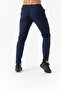 Flexible Navy Blue Men's Sports Pants 2246-01 - 2