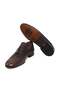 Brown Laceless Genuine Leather Men's Shoes - 3