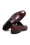 Burgundy Color Laceless Genuine Leather Leather Sole Men's Shoes - 2