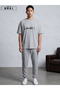 Limited Edition Men's Summer Set – Printed Oversize Black T-Shirt & Black Pants - 2