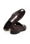 Brown Laceless Genuine Leather Men's Shoes - 2