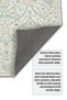 Vintage Mint Green Beige Chenille Carpet Rug Runner Non-Slip Washable Living Room Kitchen Hallway - 4