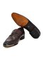 Brown Laceless Genuine Leather Leather Sole Men's Shoes - 3