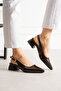 5cm Women's Heeled Shoes Tesla Patent Leather Brown - 4