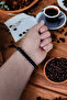 Patterned Shiny Onyx Bracelet Natural Stones Original Real Onyx Stone Bracelet - 2