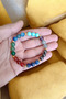 Taurus Zodiac Bracelet (Lapis Lazuli, Green Blue Red Agate, Turquoise, Fluorite, Hematite) - 2