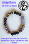 Scorpio Zodiac Bracelet (Tiger's Eye Stone, Citrine Stone, Rhodonite, Star, Garnet, Obsidian, Agate Stone)