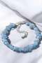 Aquamarine Bracelet Aquamarine Stone Bracelet Flexible String Fits Any Wrist Natural Stone Bracelet - 6