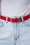Women's Basic Red Belt Trouser Belt Dress Belt Shirt Belt Coat Belt - 3