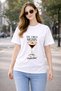 Mother's Day Coffee Themed Women's T-Shirt - 100% Cotton Loose Fit Comfortable Fit Printed T-Shirt