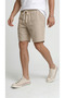 Men's Beige Cotton Shorts Muslin Textured Lightweight Breathable Daily Use - 2