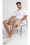 Men's Beige Cotton Shorts Muslin Textured Lightweight Breathable Daily Use - 6