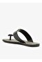 Look Sardenha Women's With Printed Sole Single Strap Sandals-Black/Black, size-37 - 2