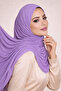 Ultra Soft Dark Lilac Combed Cotton Shawl Non-Slip Shawl Anti-Sweat Flowy Shawl - 3