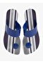 Look Estampa Women's Printed Sole Single Strap Sandals-Blue, size-39 - 4