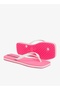 Slim Women's Flip Flops With Square Shape Sole-Pink/White, size-41/42 - 3