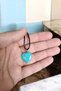 Turquoise Varasit Heart Necklace Natural Stone Necklace Souvenir Gift for Lover Necklace Special Gift for Lover - 4