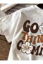 Unisex Good Things Are Coming Printed Oversize Crew Neck T-Shirt - 3
