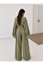 Bat Sleeve Oversize Blouse Pants Set - 4