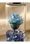 Dried Blue Flower Crystal Pendant in Glass Bottle - 2