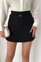 Women's Shorts Skirt – High Waist Belt Detailed Mini Shorts Skirt - 5