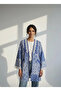 İzni̇k Chinese Pattern Cotton Canvas Printed Jacket - 4