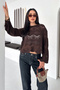 Women's Openwork Knitwear Sweater – Loose Fit Knitted Sweater - 2