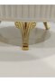 4-Piece Butterfly, Daisy Figured Porcelain, Serving Plate, Presentation Bowl, Metal Gold Legs - 5