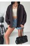 Women's Self-Printed Polyviscon Boyfriend Shirt - Oversized Comfortable Fit