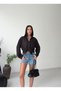 Women's Self-Printed Polyviscon Boyfriend Shirt - Oversized Comfortable Fit - 6