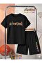 Logo Printed Top and Shorts/T-Shirt Summer Kids' Two-Piece Set
