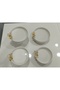 4-Piece Butterfly, Daisy Figured Porcelain, Serving Plate, Presentation Bowl, Metal Gold Legs - 8