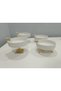4-Piece Butterfly, Daisy Figured Porcelain, Serving Plate, Presentation Bowl, Metal Gold Legs