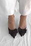 Fiorin Bitter Brown Satin Ribbon Detail Women's Heeled Shoes - 2