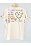 Unisex Beautifull Love Heart Printed Oversize Crew Neck T-Shirt - 3