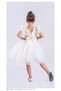 Girl's Flower Applique Party Dress Birthday and Performance Costume Gown 3/12 Years - 3