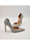 Women's Evening Dresses with Stone-Embellished Heels - 2