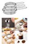 Stainless Steel 3-Piece Flour and Decorating Sieve Set - Mini Size (7.5 - 8.5 - 9.5 cm) - 2