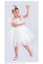Girl's Flower Applique Party Dress Birthday and Performance Costume Gown