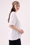 Crep Women's Basic Crew Neck Oversize T-Shirt White – 100% Organic Cotton - 7