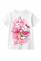 100% Cotton Ice Cream Cat Printed Kids T-Shirt - 2