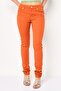Women Slim Fit Solid Stretchable Chino Pants, Rust