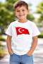 100% Cotton Crescent and Star Flag Special Printed Children's T-Shirt for April 23Rd