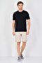 Men Crew Neck Short Sleeve Embroidered Logo T-Shirts, Black - 3