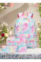 3 Piece Backpack Set Large Capacity Waterproof and Wear Resistant Same Color Series Lunch Bag and Pe - 2
