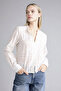 100% Cotton Regular Fit Loose Collar Embroidered Long Sleeve Shirt G0066Ax26Sp - 3