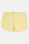 Women Embroidered Logo Basic Shorts, Yellow - 3