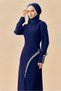 Stone Embellished Evening Dress 50542 - 3